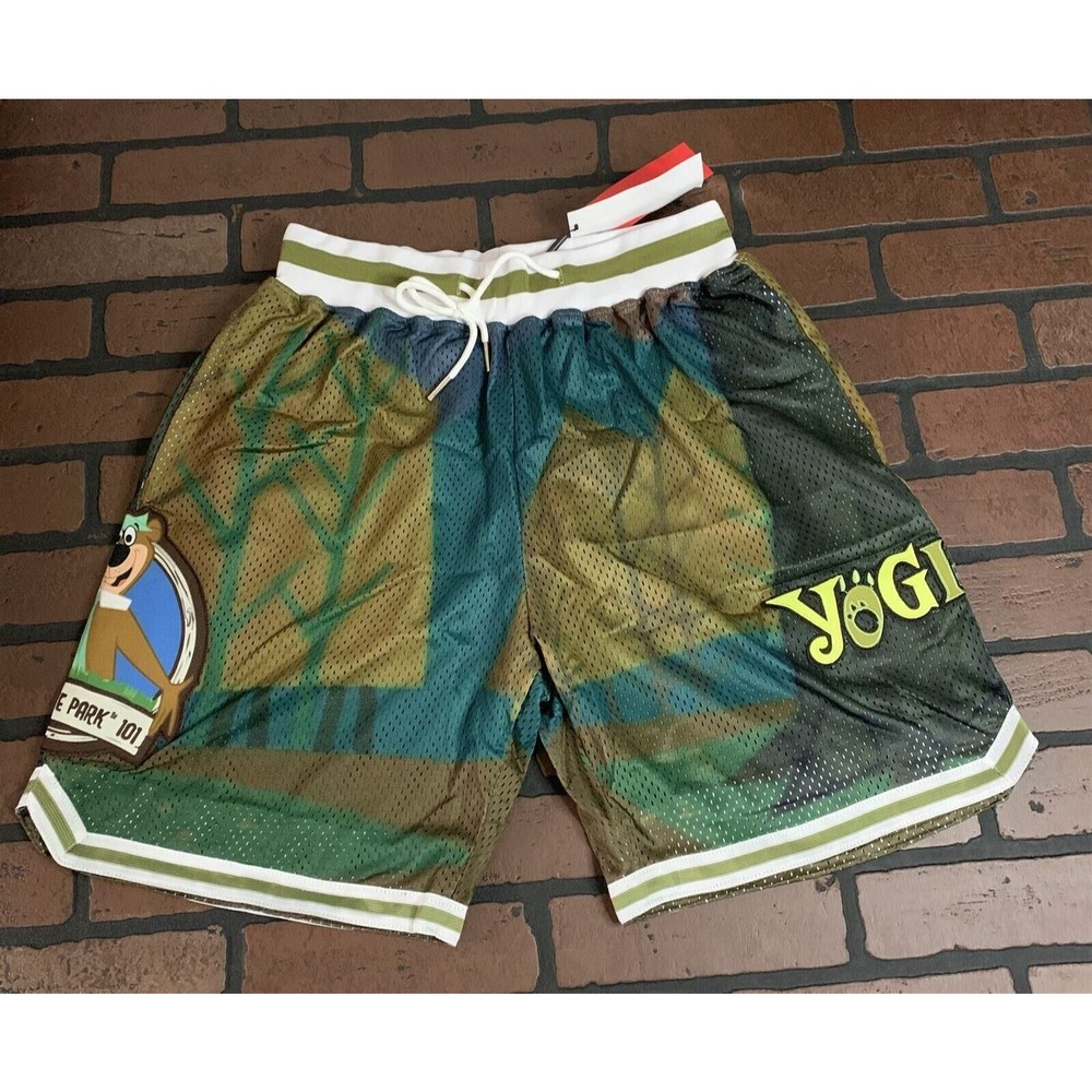 YOGI‎ BEAR JELLYSTONE PARK Headgear Classics Basketball Shorts ~Never Worn~ S